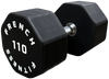 French Fitness Urethane 8 Sided Hex Dumbbell 110 lbs - Single (New)
