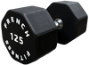 French Fitness Urethane 8 Sided Hex Dumbbell 125 lbs - Single (New) Image