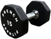 French Fitness Urethane 8 Sided Hex Dumbbell 15 lbs - Single (New)