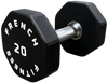 French Fitness Urethane 8 Sided Hex Dumbbell 20 lbs - Single (New)