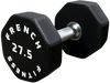 French Fitness Urethane 8 Sided Hex Dumbbell 27.5 lbs - Single (New) Image