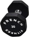 French Fitness Urethane 8 Sided Hex Dumbbell 30 lbs - Single (New)