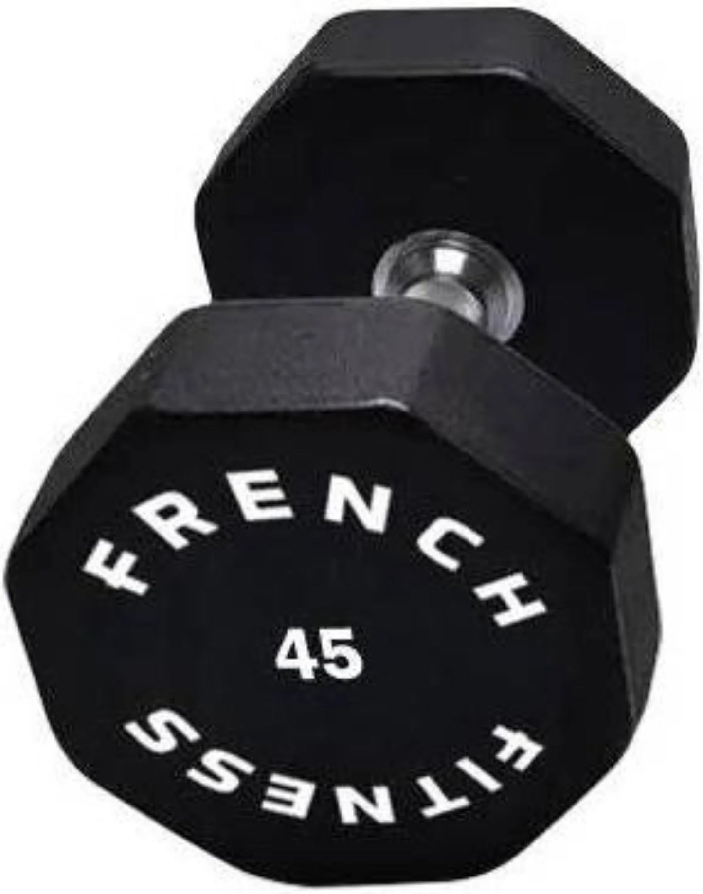 French Fitness Urethane 8 Sided Hex Dumbbell 45 lbs - Single (New)