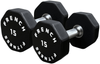 French Fitness Urethane 8 Sided Hex Dumbbell Set, 5-50 lbs (New) Image 4