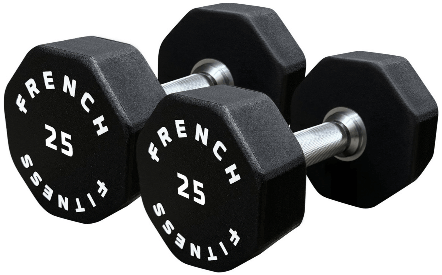 French Fitness Urethane 8 Sided Hex Dumbbell Set, 5-50 lbs (New) Image 6