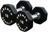 French Fitness Urethane 8 Sided Hex Dumbbell Set, 5-60 lbs (New)
