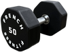 French Fitness Urethane 8 Sided Hex Dumbbell 50 lbs - Single (New)