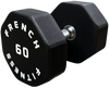 French Fitness Urethane 8 Sided Hex Dumbbell 60 lbs - Single (New)