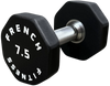 French Fitness Urethane 8 Sided Hex Dumbbell 7.5 lbs - Single (New)