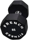 French Fitness Urethane 8 Sided Hex Dumbbell 85 lbs - Single (New)