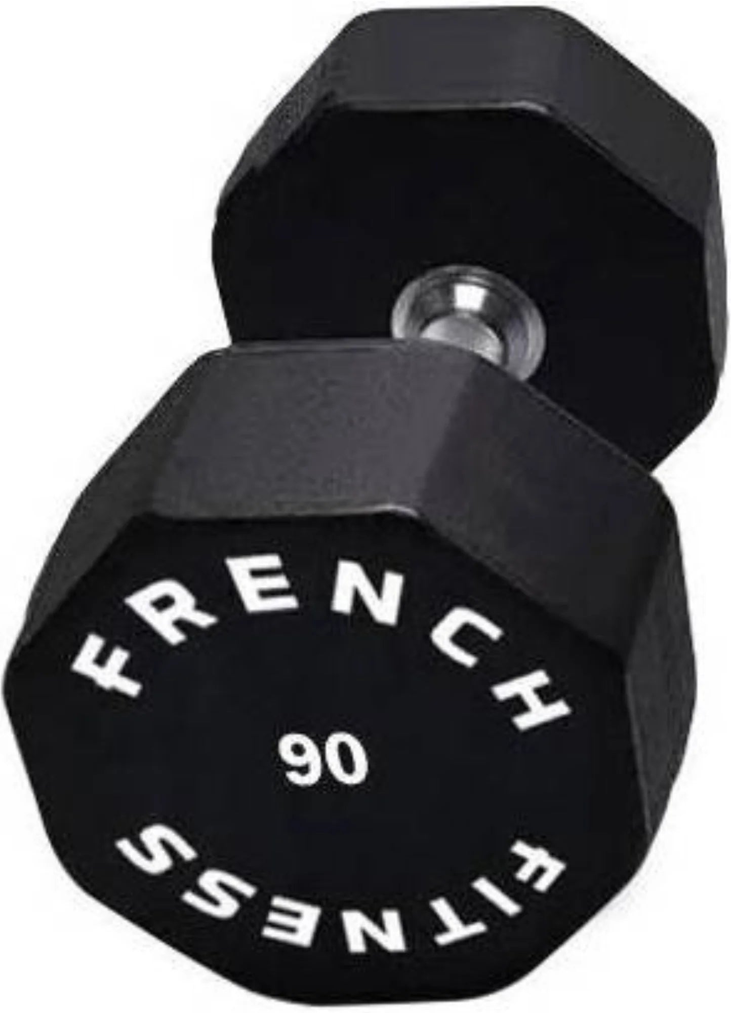 French Fitness Urethane 8 Sided Hex Dumbbell 90 lbs - Single (New)