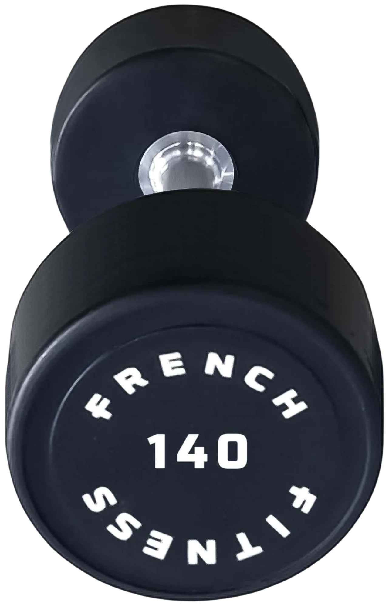 French Fitness Urethane Round Pro Style Dumbbell 140 lbs - Single (New)