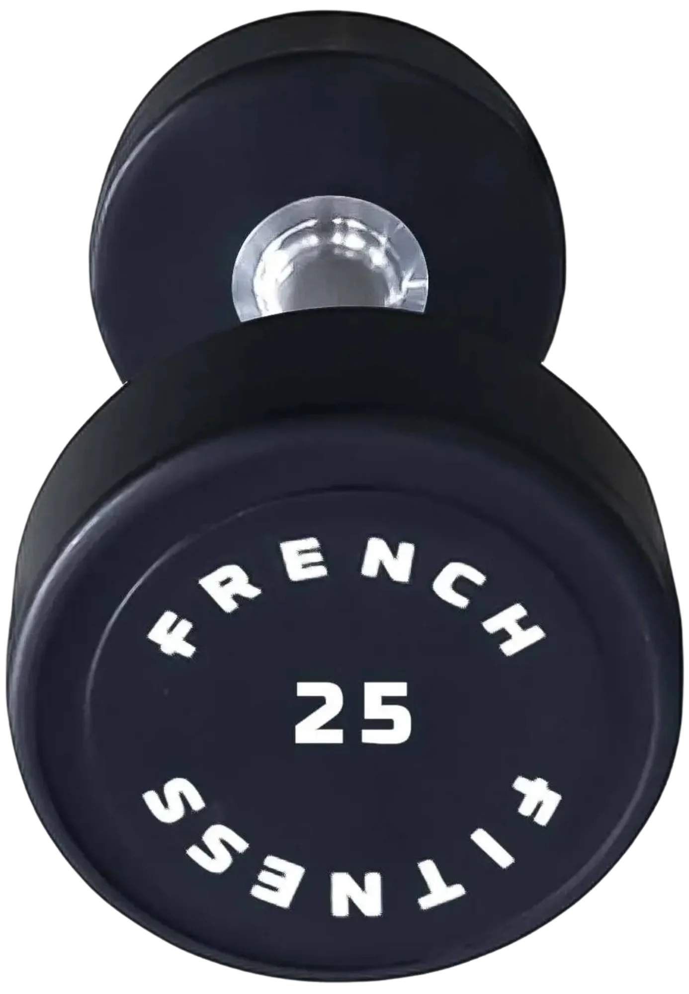 French Fitness Urethane Round Pro Style Dumbbell 25 lbs - Single (New)