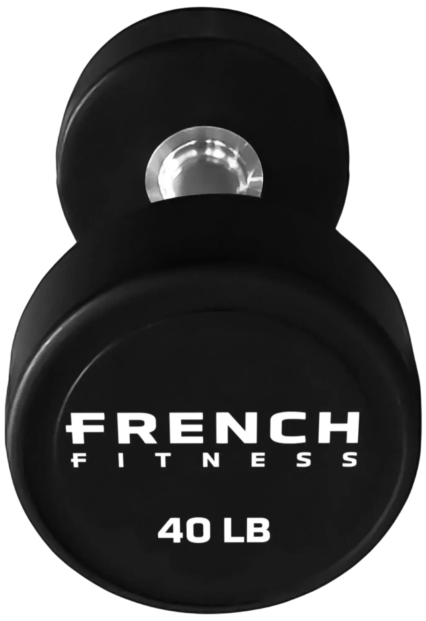 French Fitness Urethane Round Pro Style Dumbbell V2 40 lbs - Single (N
