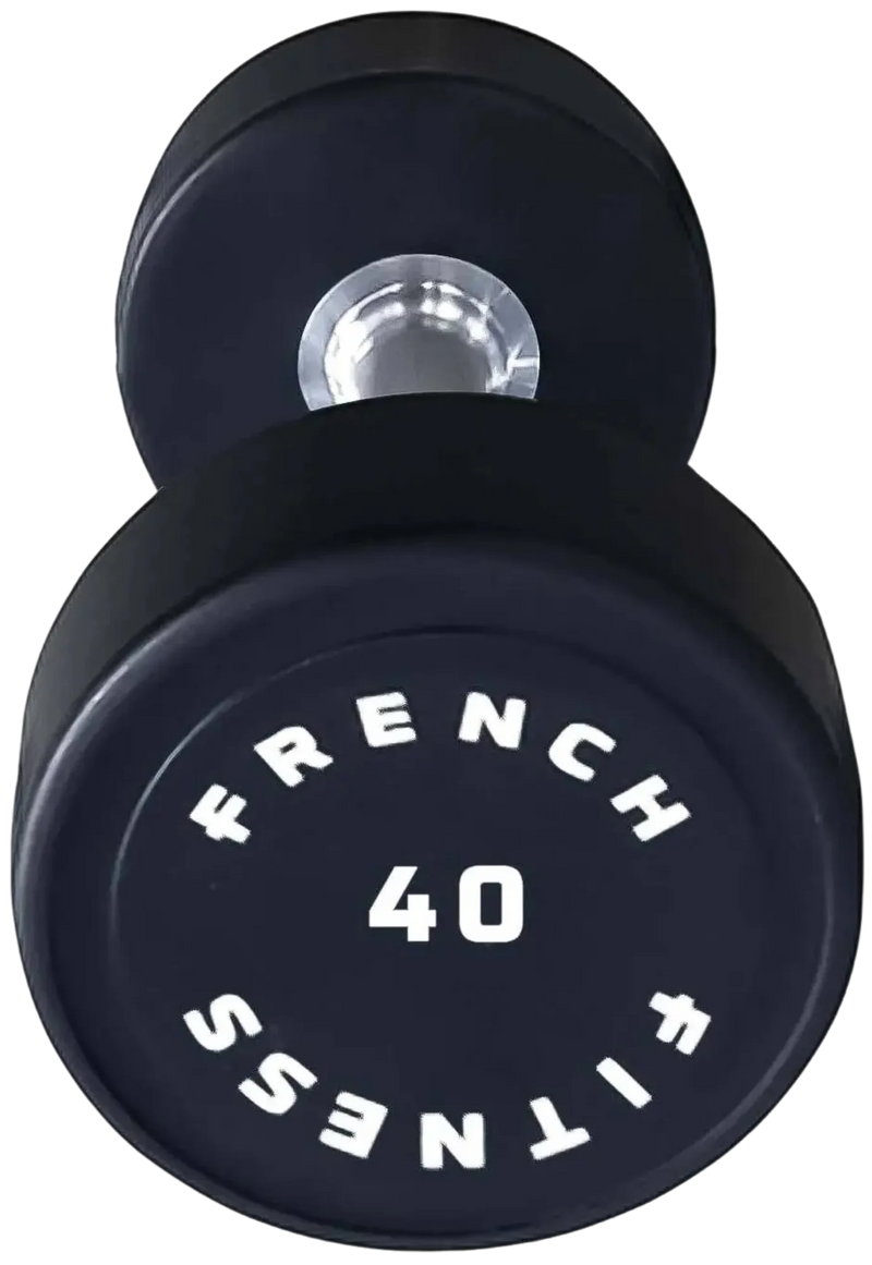 French Fitness Urethane Round Pro Style Dumbbell 40 lbs - Single (New)