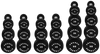 French Fitness Urethane Round Pro Style Dumbbell Set, 5-50 lbs (New)