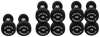 French Fitness Urethane Round Pro Style Dumbbell Set, 55-75 lbs (New) Image