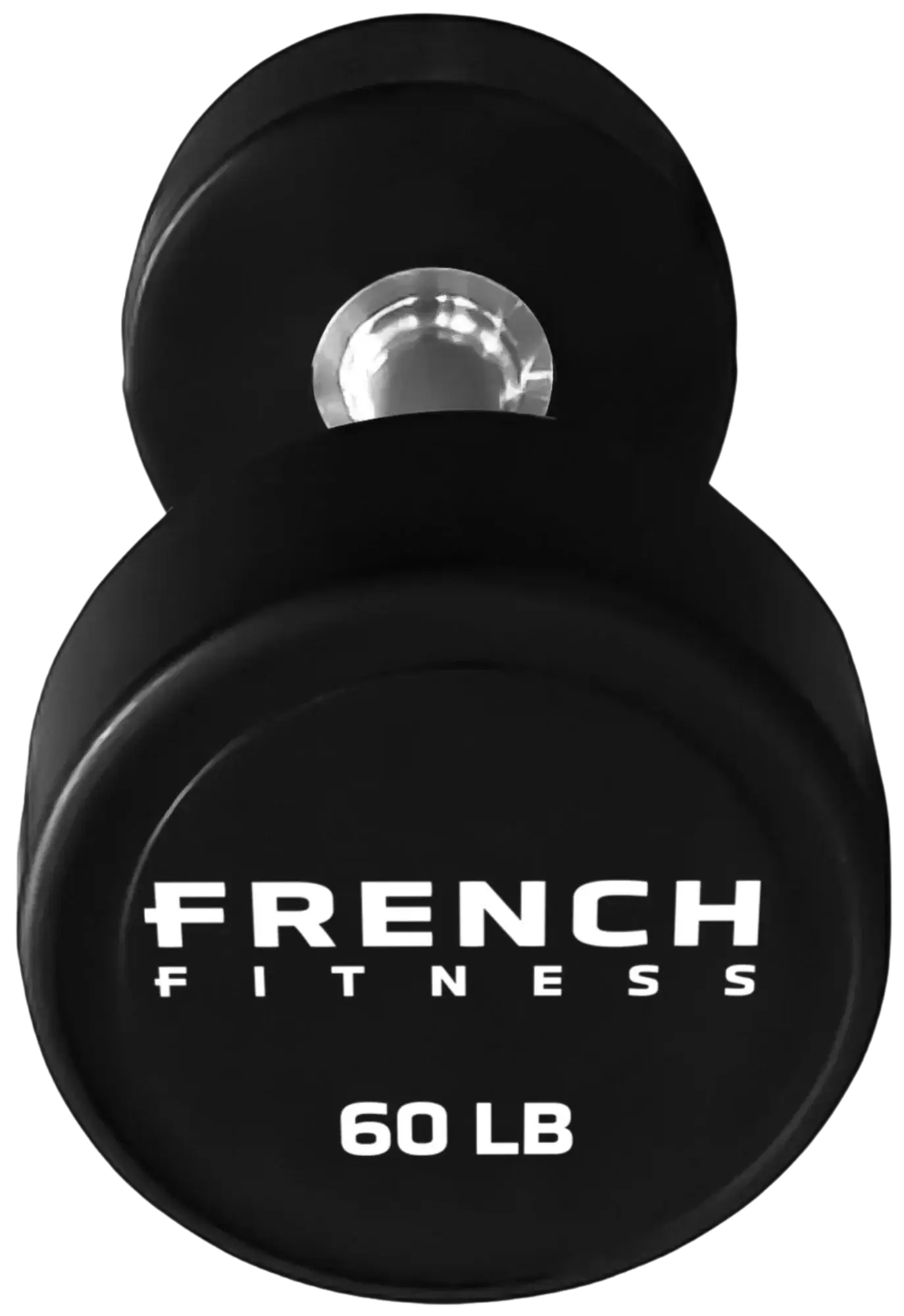 French Fitness Urethane Round Pro Style Dumbbell V2 60 lbs - Single (New) Image