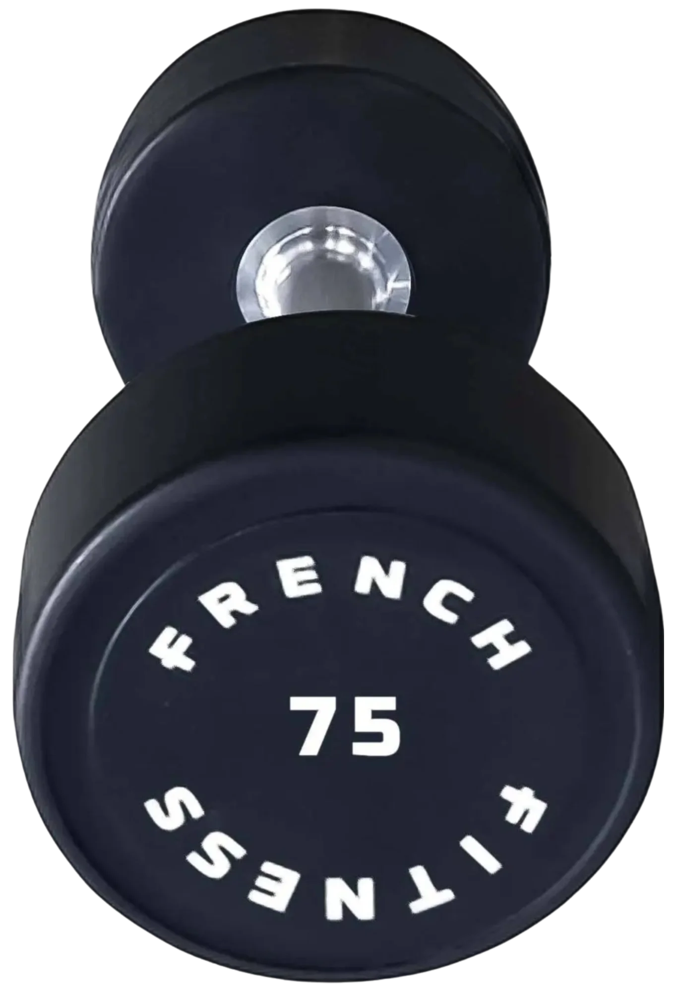 French Fitness Urethane Round Pro Style Dumbbell 75 lbs - Single (New)