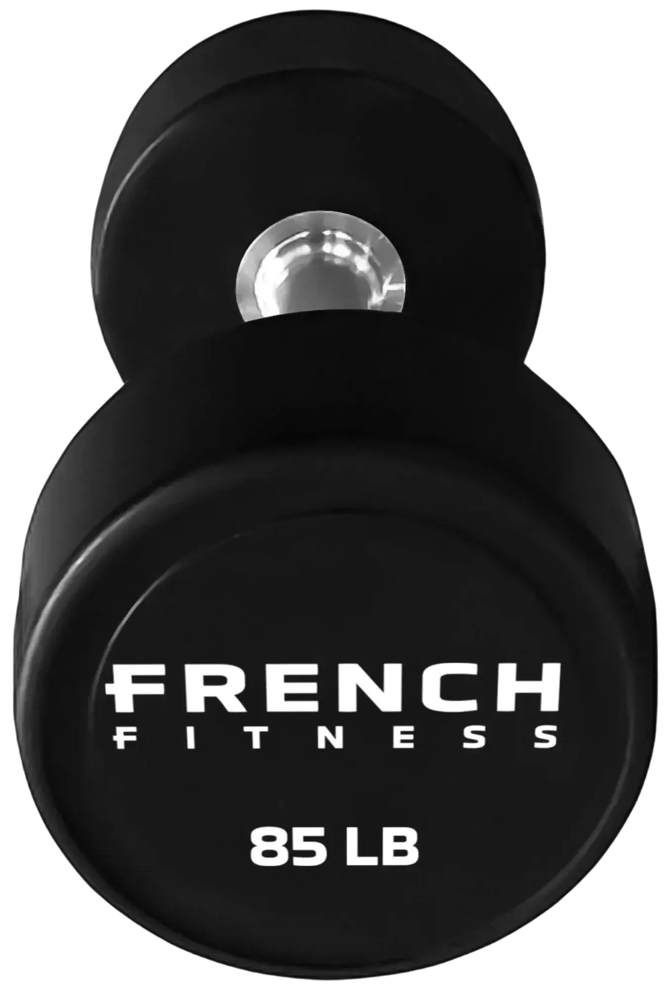 French Fitness Urethane Round Pro Style Dumbbell V2 85 lbs - Single (N