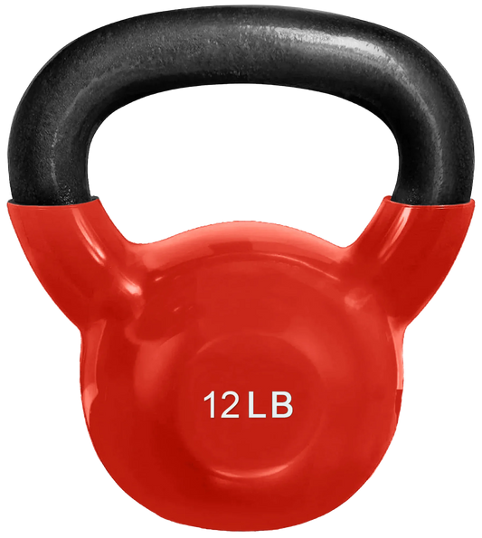 French Fitness Vinyl Kettlebell 12 lbs (New)
