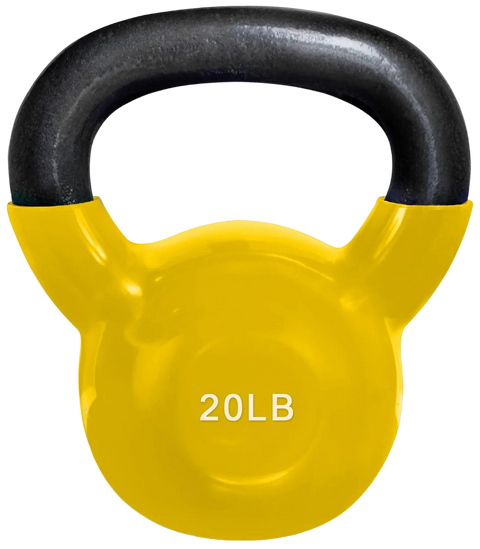French Fitness Vinyl Kettlebell 20 lbs (New)