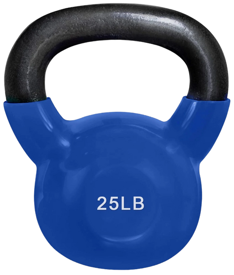 French Fitness Vinyl Kettlebell 25 lbs (New)