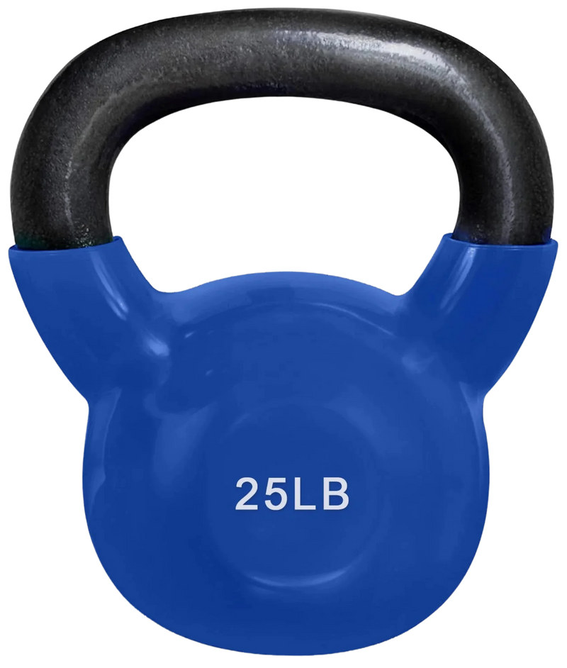 French Fitness Vinyl Kettlebell 25 lbs (New)
