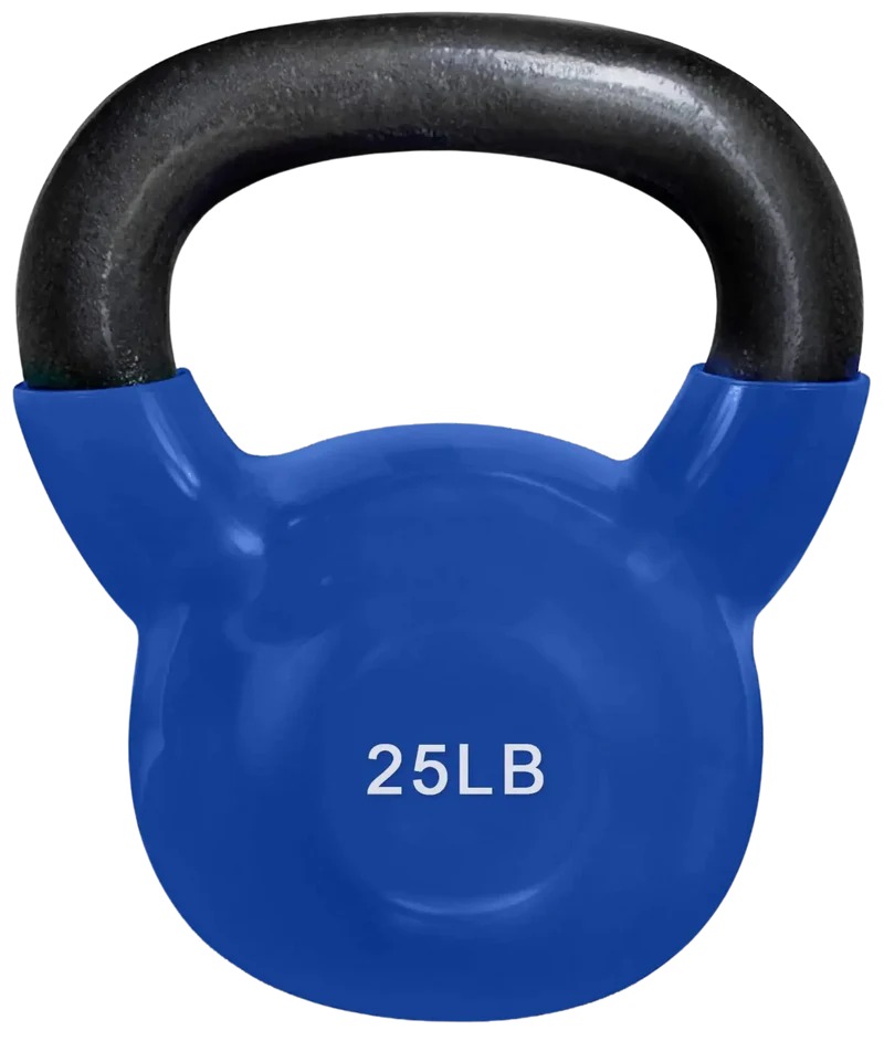 French Fitness Vinyl Kettlebell Set 5-50 lbs (New)