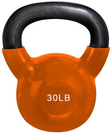 French Fitness Vinyl Kettlebell 30 lbs (New)