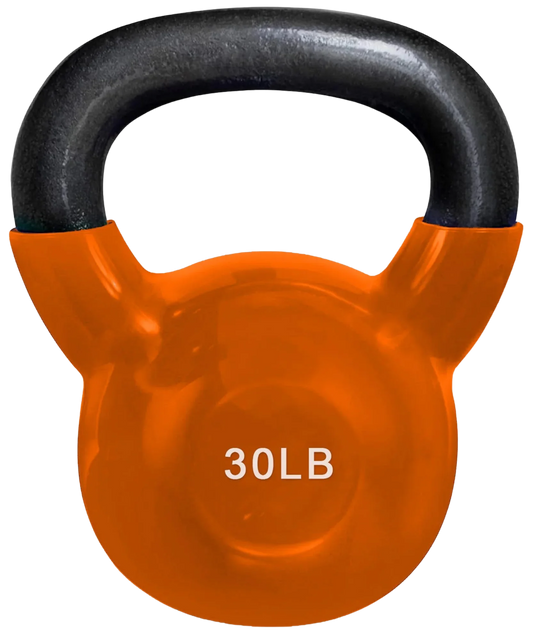 French Fitness Vinyl Kettlebell 30 lbs (New)