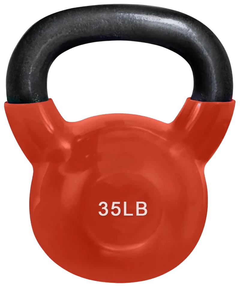 French Fitness Vinyl Kettlebell Set 5-60 lbs (New)