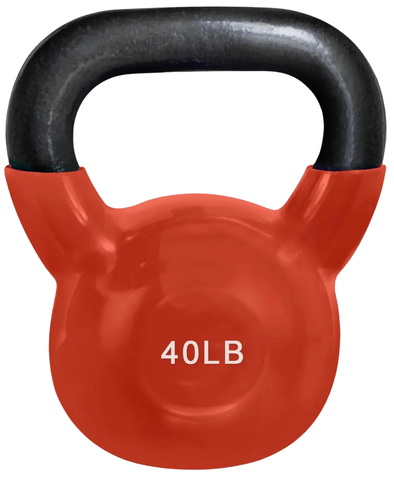 French Fitness Vinyl Kettlebell Set 5-70 lbs (New)