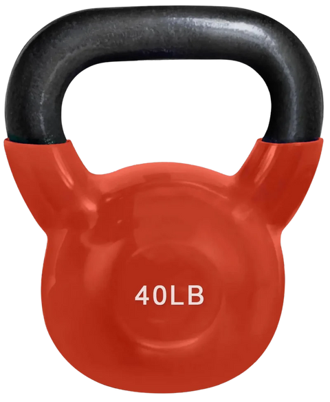 French Fitness Vinyl Kettlebell Set 5-60 lbs (New)