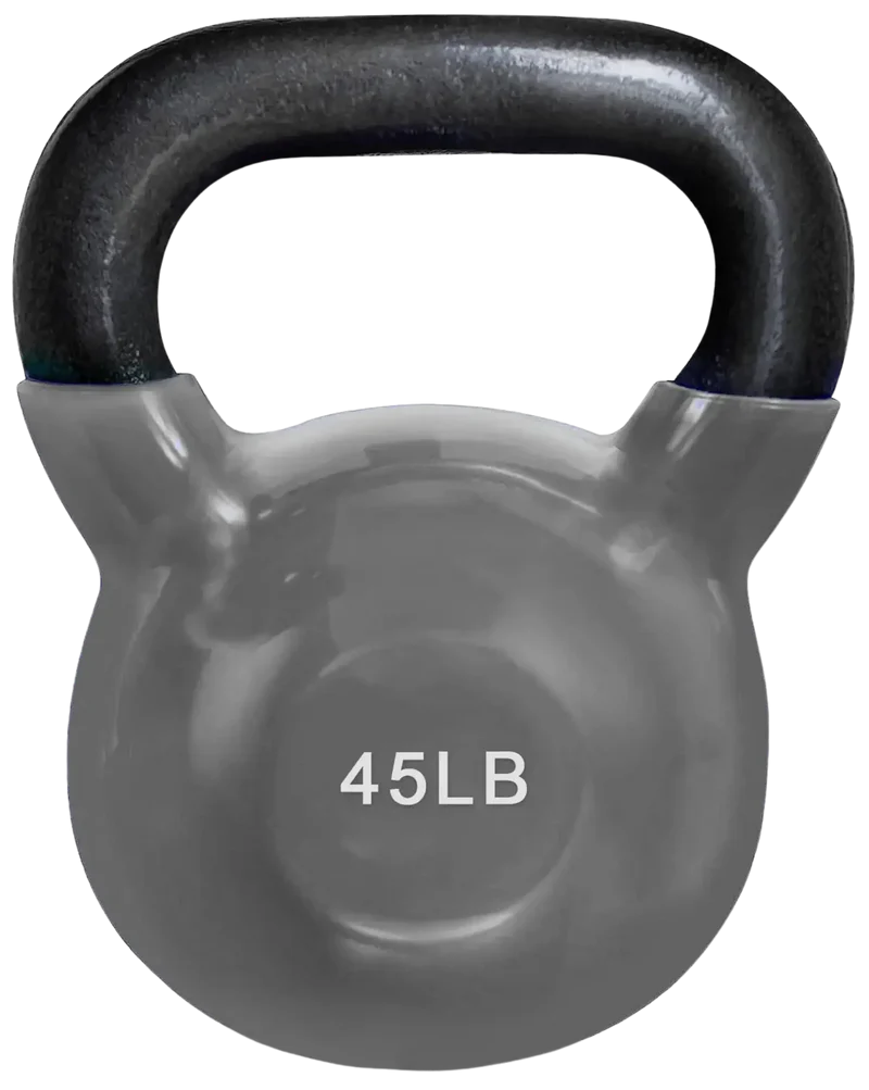 French Fitness Vinyl Kettlebell Set 5-60 lbs (New)