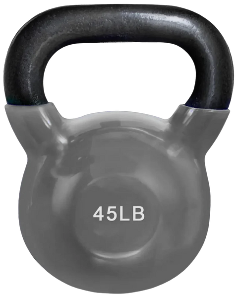French Fitness Vinyl Kettlebell Set 5-50 lbs (New)