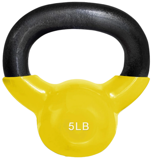 French Fitness Vinyl Kettlebell 5 lbs (New)