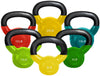 French Fitness Vinyl Kettlebell Set Set of 6 (5-20 lbs) (New)