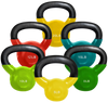 French Fitness Vinyl Kettlebell Set of 6 (5,8,10,12,15,20 lbs) (New)