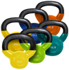 French Fitness Vinyl Kettlebell Set 5-30 lbs (New)