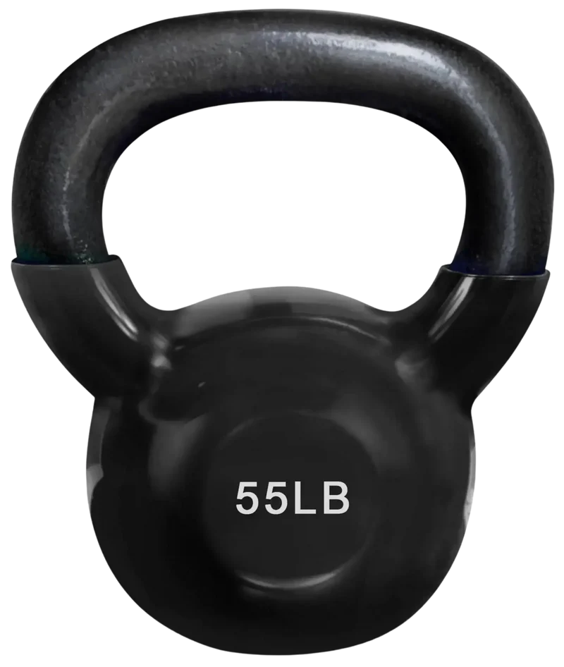 French Fitness Vinyl Kettlebell Set 5-60 lbs (New)