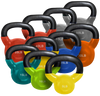 French Fitness Vinyl Kettlebell Set 5-50 lbs (New)