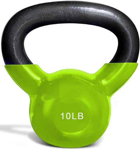 French Fitness Vinyl Kettlebell Set 5-60 lbs (New)