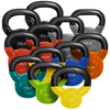 French Fitness Vinyl Kettlebell Set 5-60 lbs (New)