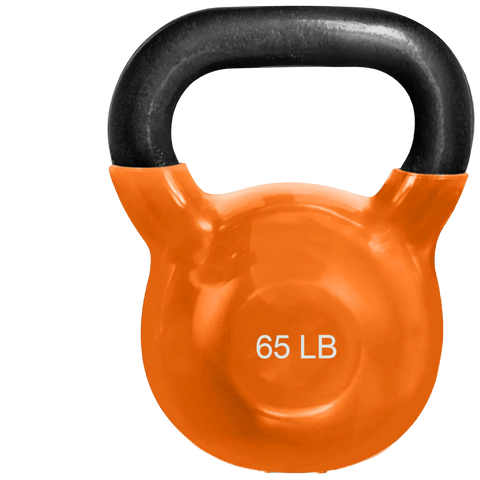French Fitness Vinyl Kettlebell 65 lbs (New)