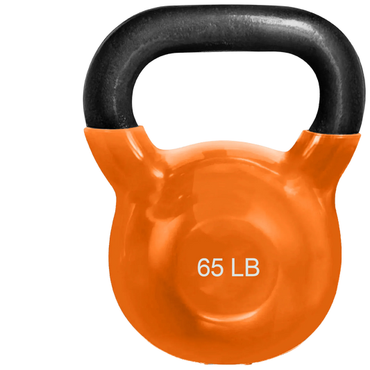 French Fitness Vinyl Kettlebell 65 lbs (New)