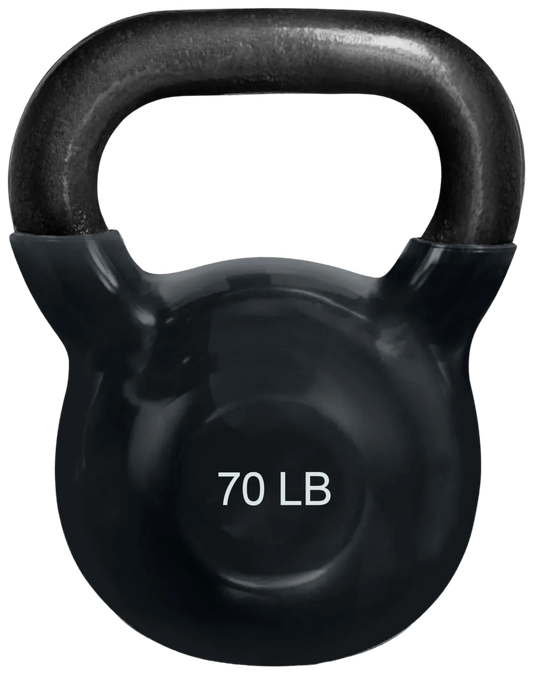 French Fitness Vinyl Kettlebell 70 lbs (New)