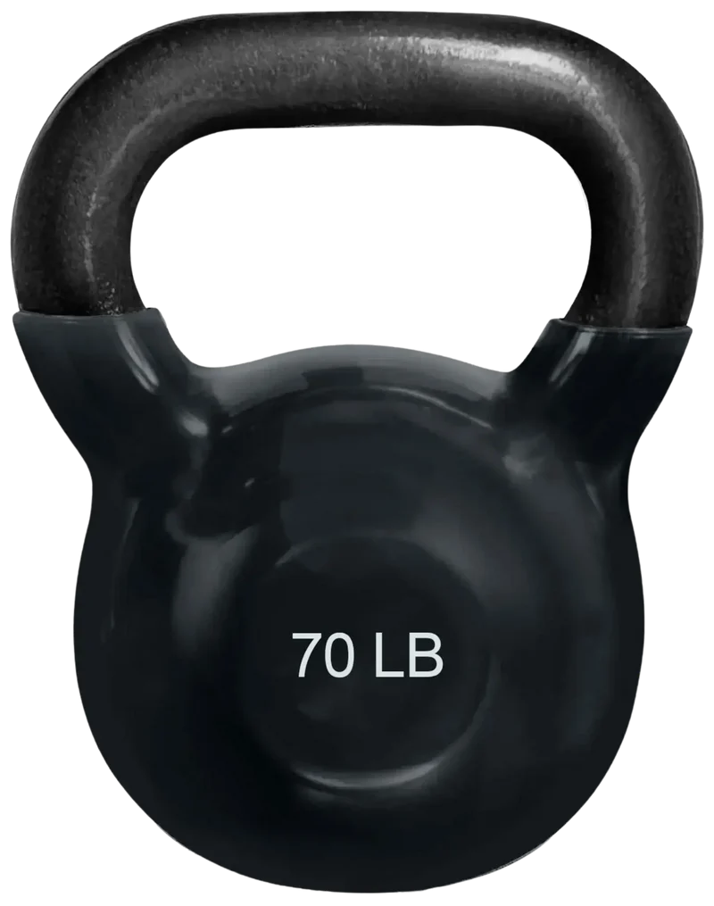 French Fitness Vinyl Kettlebell Set 5-70 lbs (New)