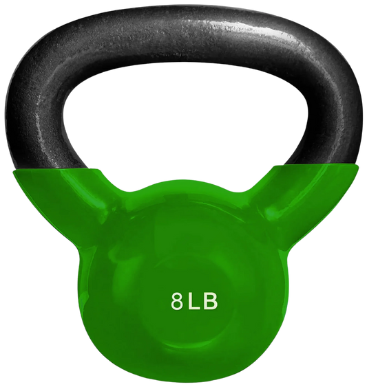 French Fitness Vinyl Kettlebell 8 lbs (New)