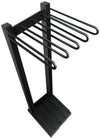 French Fitness Weighted Body Fitness Bar Set of 9 w/Rack (New)